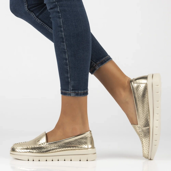 Leather loafers Filippo DP7006/25 GO gold