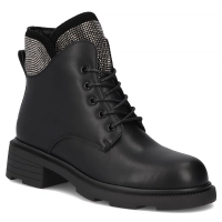 Leather ankle boots Filippo DBT7296/25 BK black