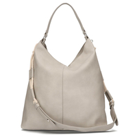 Filippo Handbag TD0157/21 LG light grey bag with decorative drawstring