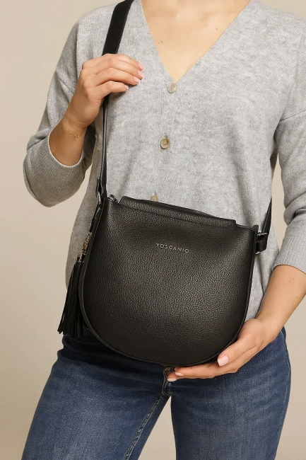 Leather handbag Toscanio 16159 black