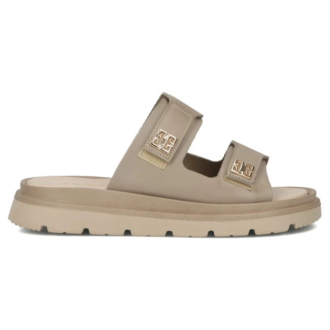 Leather flip-flops Filippo 40439 beige