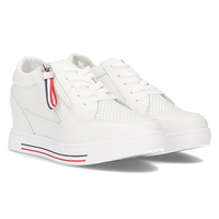 Leather Wedge Sneakers Filippo DP2350/21 WH white