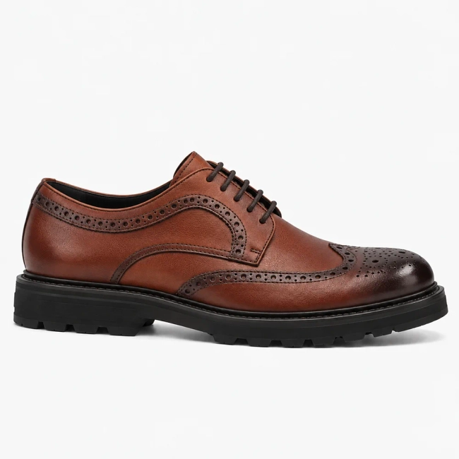 Leather shoes Filippo MP8008/26 BR brown
