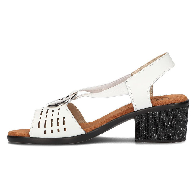 Leather sandals Filippo DS2308/21 WH white