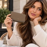 Dark beige wallet Kazah