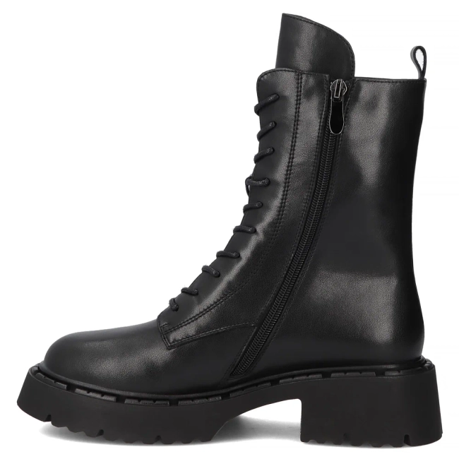 Leather ankle boots Filippo DBT6583/25 BK black