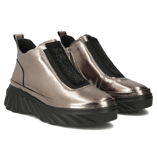 Leather ankle boots Filippo DBT7426/25 GN gun metal