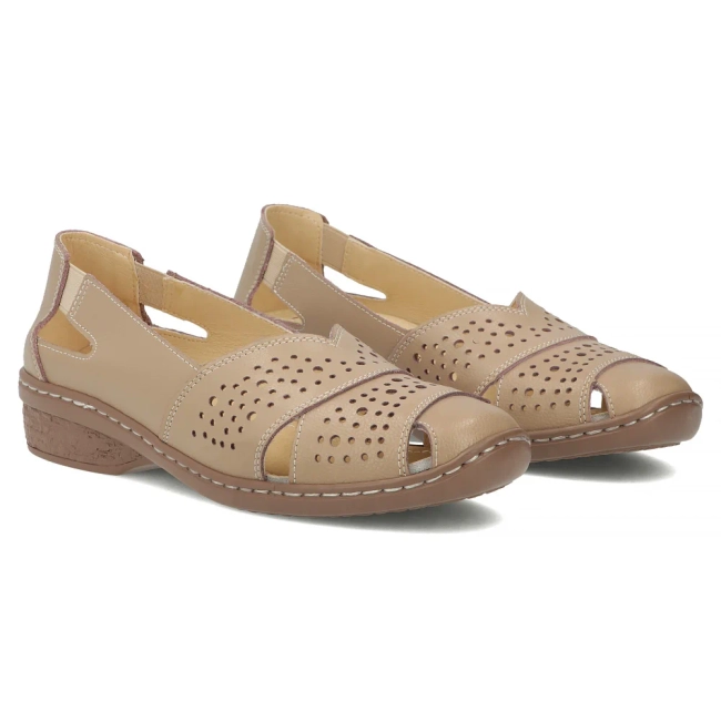 Leather shoes Filippo DP7759/26 BE beige