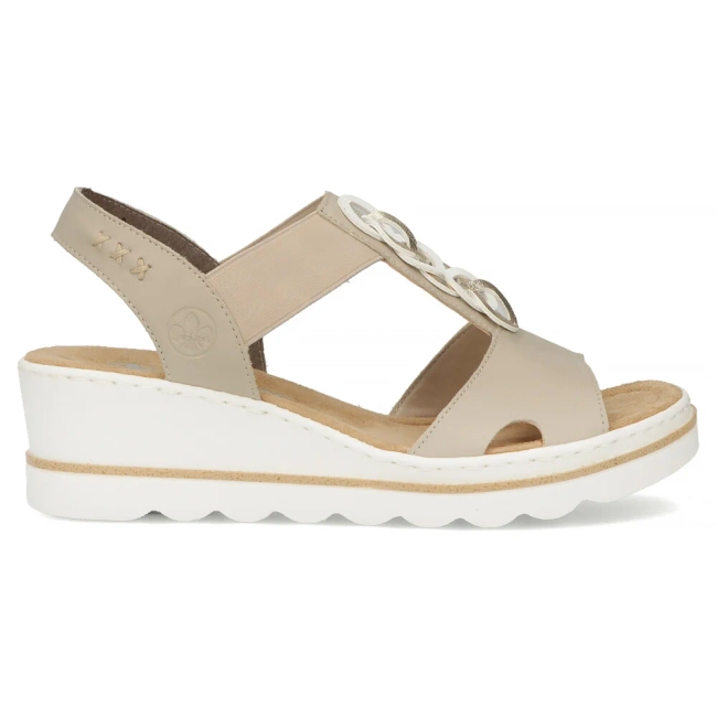 Sandals Rieker 67498-62 beige