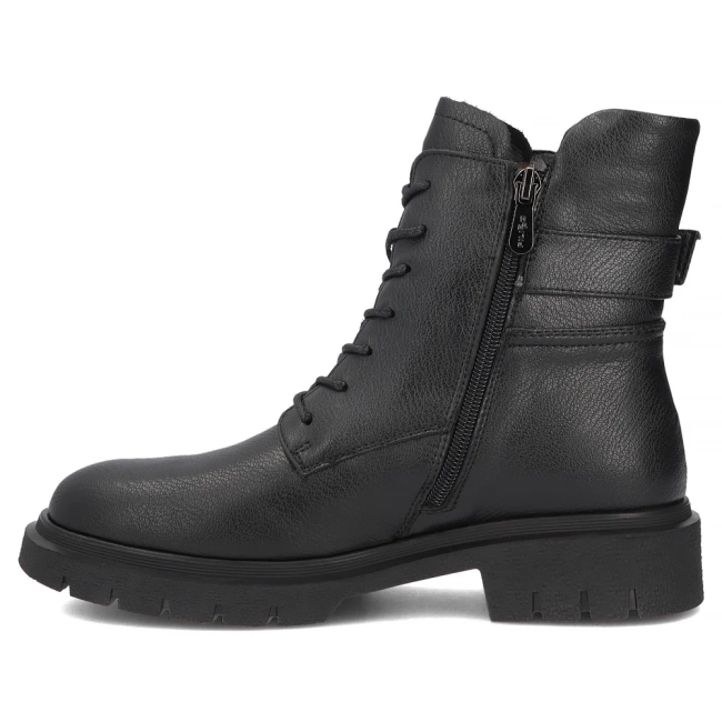 Skórzane botki Filippo DBT8018/26 BK czarne