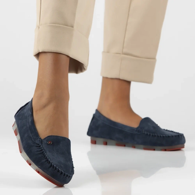 Leather loafers Filippo DP2037/25 NV RD navy