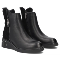 Leather ankle boots Filippo DBT8040/26 BK black