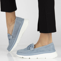 Leather shoes Filippo DP4552/23 BL blue