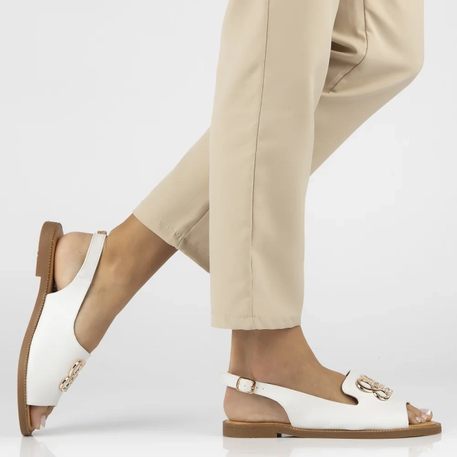 Sandały Filippo DS6918/25 WH białe