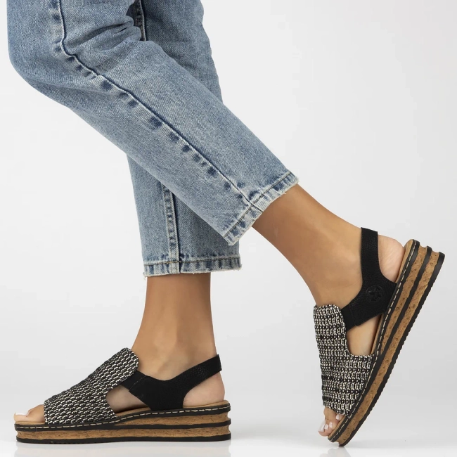 Sandały Rieker 62971-00 czarne