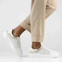 Leather Sneakers Filippo DP6164/24 WH white