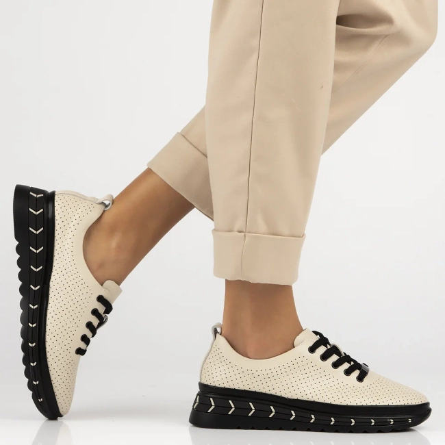 Leather shoes Filippo DP6800/25 BE beige