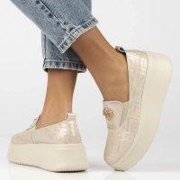 Leather shoes Filippo DP6794/25 BE beige