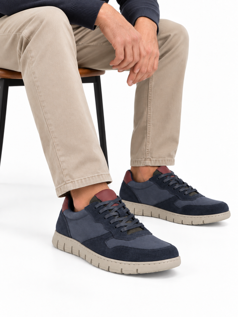 Leather sneakers Filippo MP8296/26 NV navy