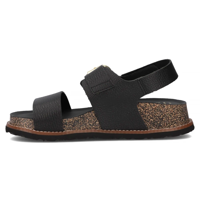 Skórzane sandały Yokono OCA-254 OPAK NEGRO czarne