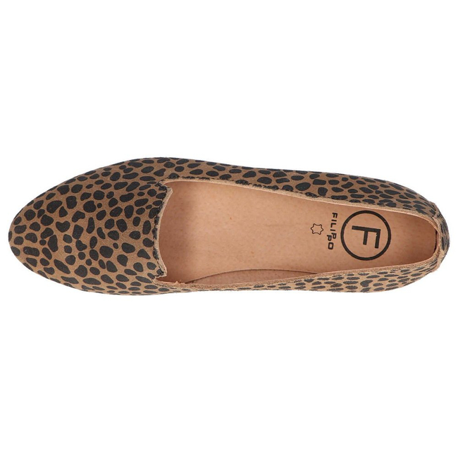 Skórzane lordsy Filippo DP1274/20 LEO Leopard