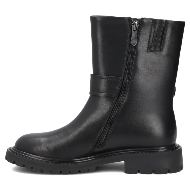 Leather ankle boots Filippo DBT8139/26 BK black
