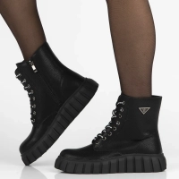 Leather ankle boots Filippo DBT7257/25 BK black