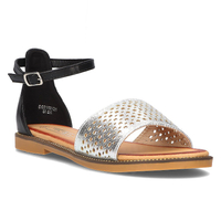 Sandals Filippo DS2102/21 SI BK black silver