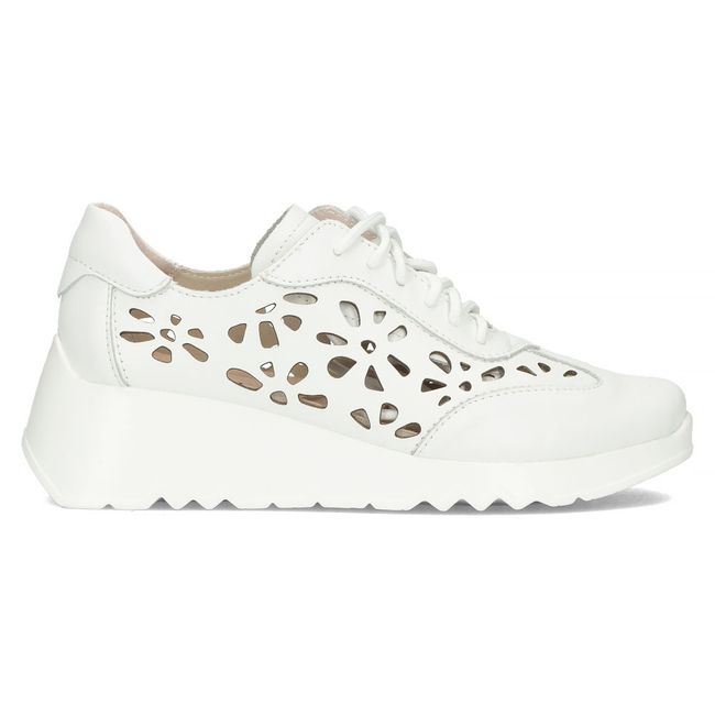 Leather sneakers Filippo DP4690/23 WH white