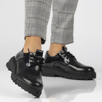 Leather shoes Filippo DP4179/22 BK black