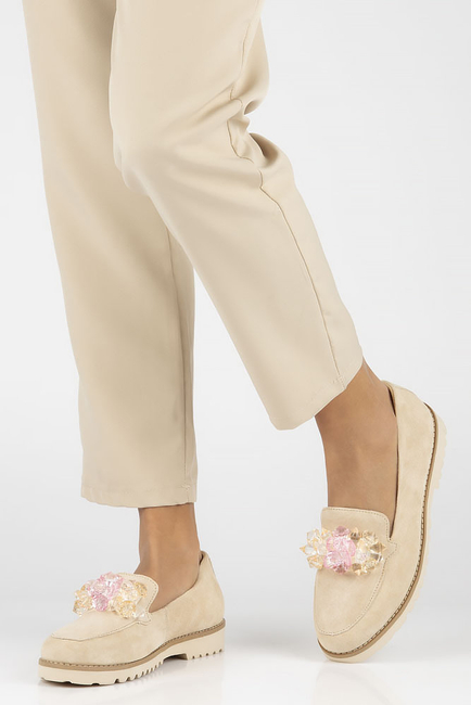 Leather shoes Filippo DP4562/23 BE beige