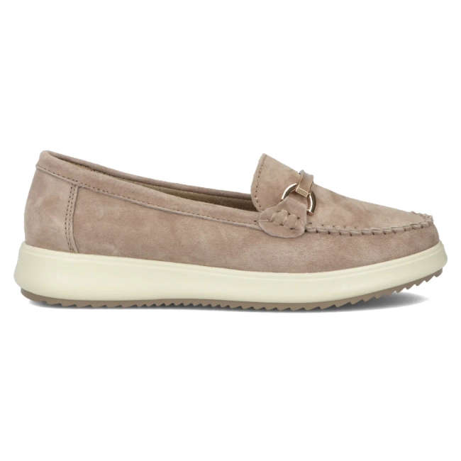 Skórzane mokasyny Filippo DP6135/25 TP taupe