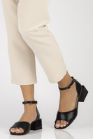 Leather sandals Filippo DS4419/23 BK black