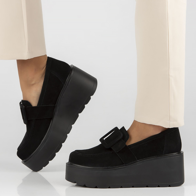 Leather shoes Filippo DP4692/23 BK black