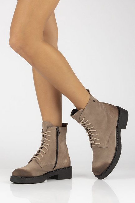 Leather ankle boots Filippo 60364 taupe