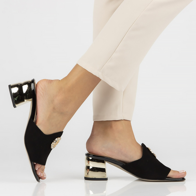 Leather flip-flops Filippo 294 black