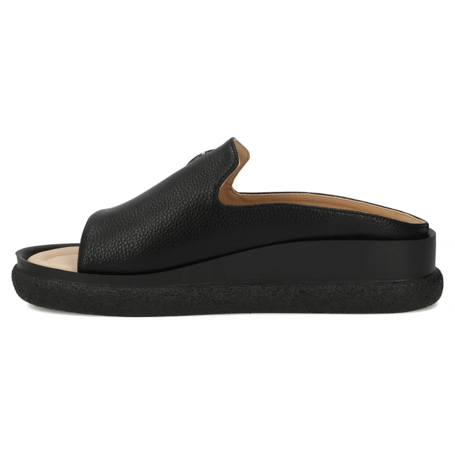 Skórzane klapki Filippo DK7758/26 BK czarne