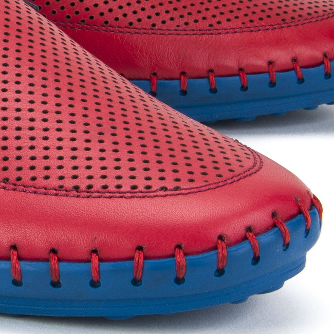 Półbuty Lanqier 38A418 Czerwone