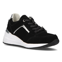 Skórzane sneakersy Filippo DP2003/21 BK czarne