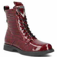 Leather ankle boots Filippo DBT8038/26 BG burgundy