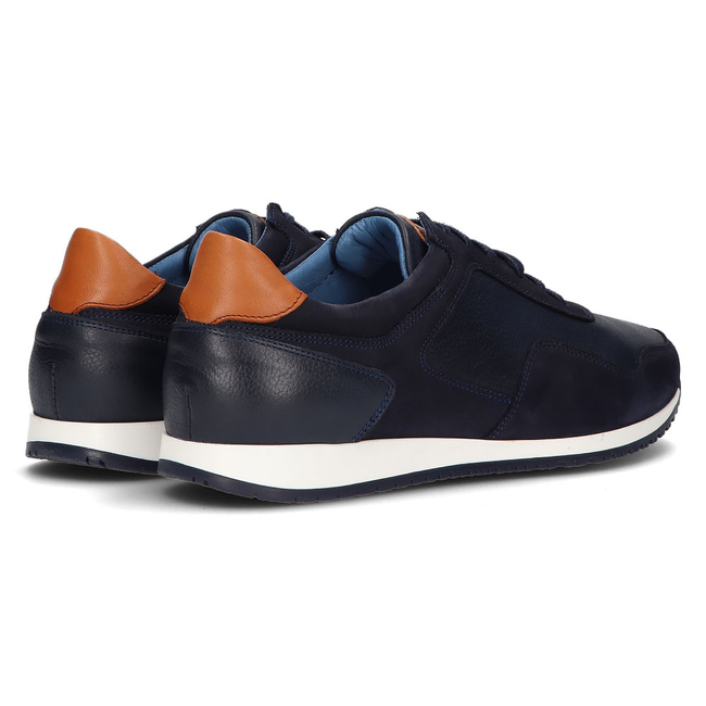 Leather shoes Filippo 1755 navy blue