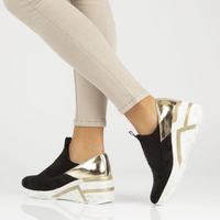 Skórzane półbuty damskie Filippo DP3652/22 BK czarne