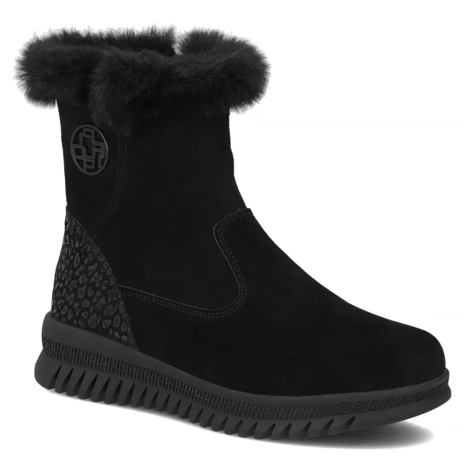 Skórzane botki Filippo DBT7271/25 BK czarne