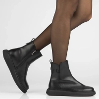 Leather ankle boots Filippo DBT6552/24 BK black