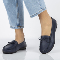 Leather loafers Filippo DP004/20 NV navy blue