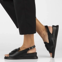 Leather sandals Filippo DS6069/25 BK black