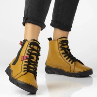 Ankle boots Rieker 55024-68 yellow