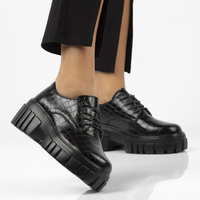 Leather shoes Filippo DP3935/22 BK black