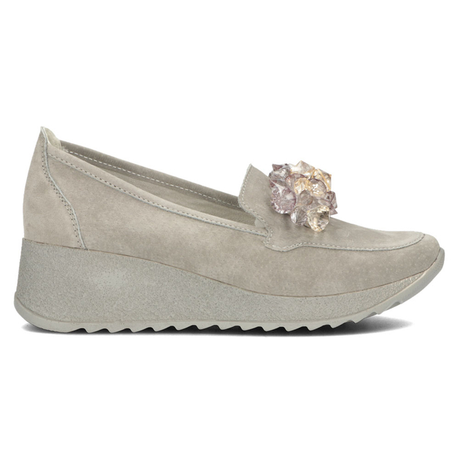 Leather shoes Filippo DP4563/23 GR grey