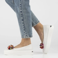 Leather shoes Filippo DP6024/25 WH white